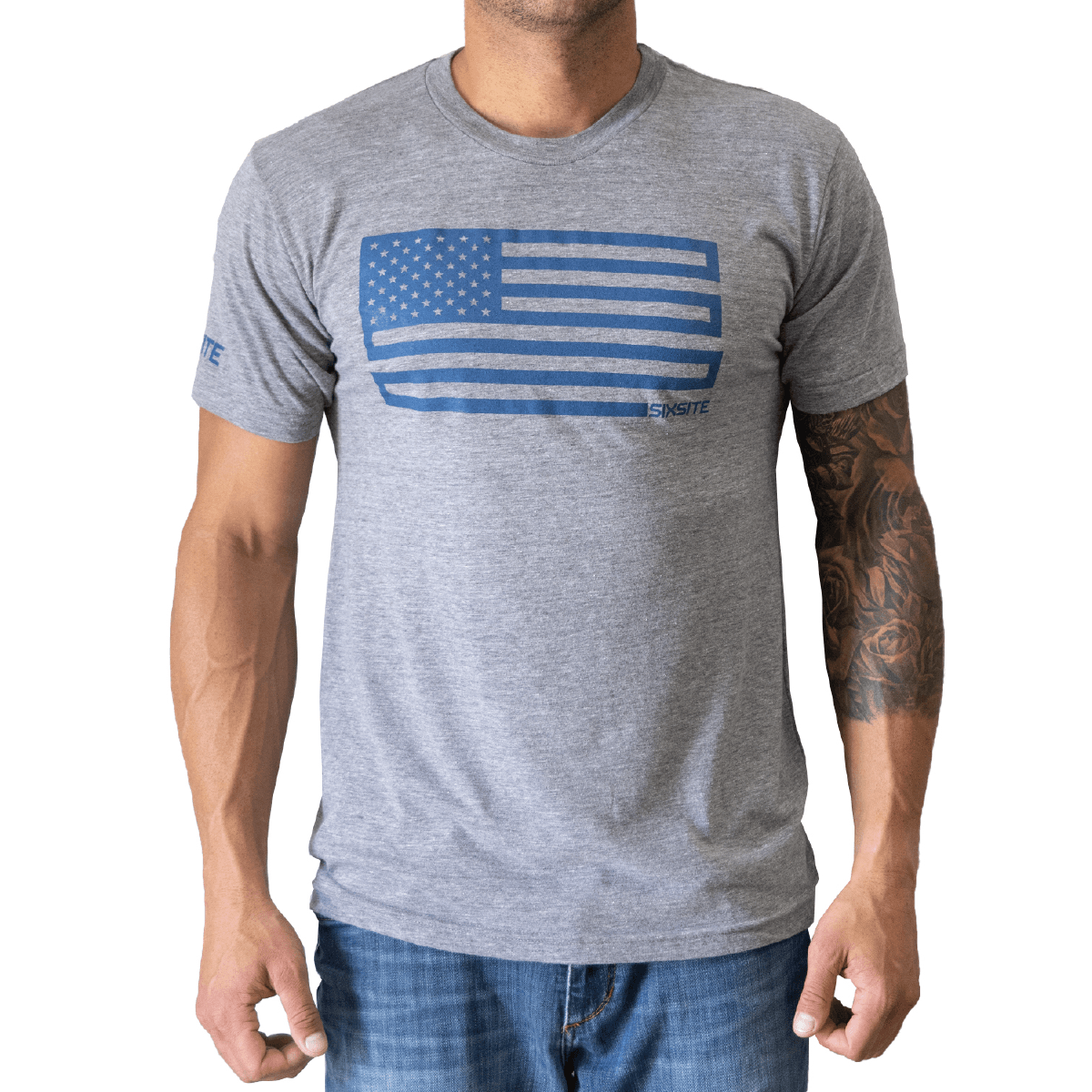 American Proud T-Shirt, Gray