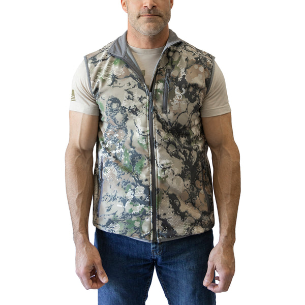 SIXSITE Gunnison Soft Shell Hunting Vest Rana Brown Camo / S